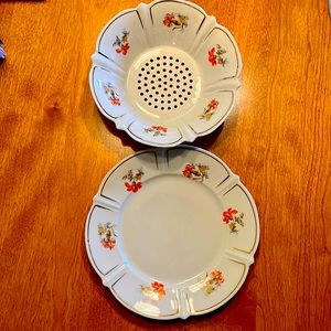 Schwarzenhammer Colander Bowl & Plate